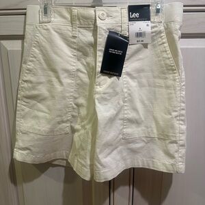 Lee Off-White  Shorts, Size 6, NWT